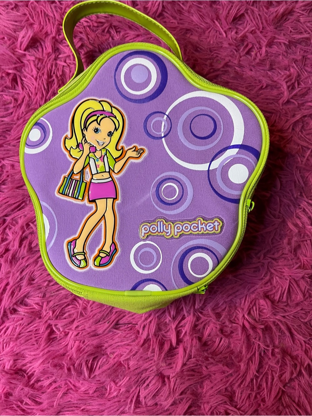 Polly Pocket Kids Carry Case in Purple and Lime